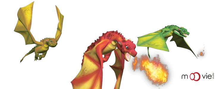 animated moving pictures of dragons